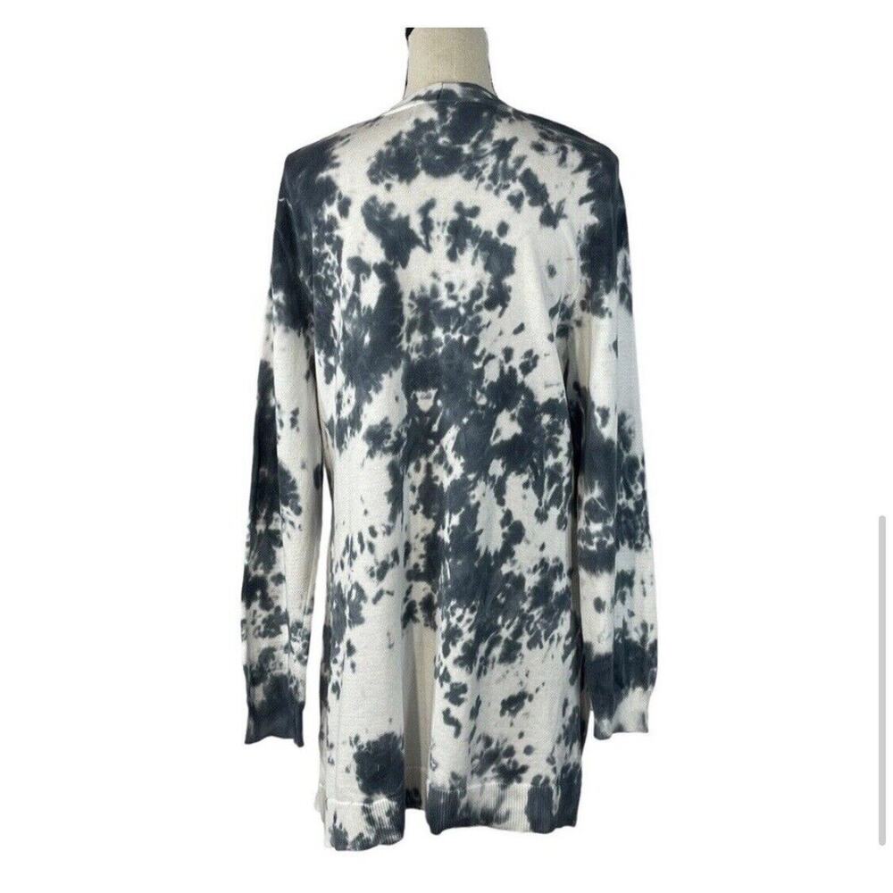Style & Co 0X-Large Long Cardigan Open Front Long Sleeve Pocket Stretch Tie-Dye - Picture 6 of 10